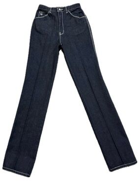 👖🛼 GLORIA VANDERBILT for Murjani Vintage Late 70s | Black Straight Leg Jeans | 9